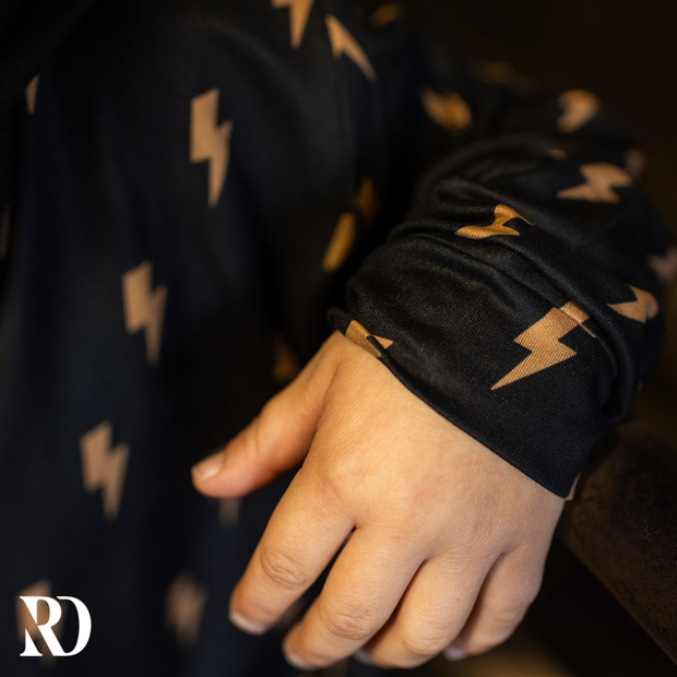 TODDLER HOODED SHIRT | THUNDER BOLT
