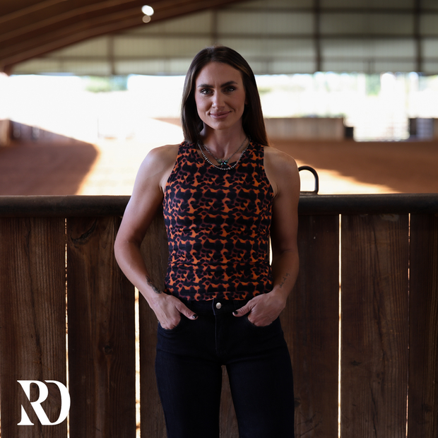 RIBBED ALL-IN-ONE TANK | TORTOISE