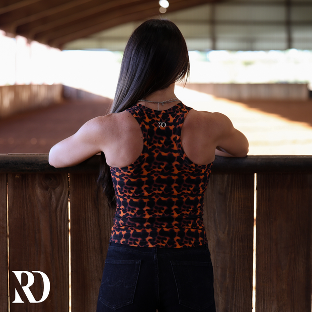 RIBBED ALL-IN-ONE TANK | TORTOISE