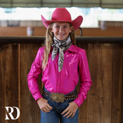 *YOUTH* HOT PINK SPARKLE PERFORMANCE SHIRT
