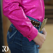 *YOUTH* HOT PINK SPARKLE PERFORMANCE SHIRT