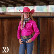 *YOUTH* HOT PINK SPARKLE PERFORMANCE SHIRT