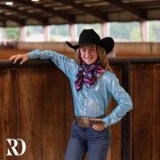 *YOUTH* ICE BLUE SPARKLE PERFORMANCE SHIRT