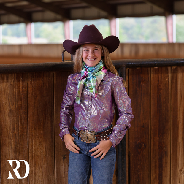 *YOUTH* LAVENDER SPARKLE PERFORMANCE SHIRT