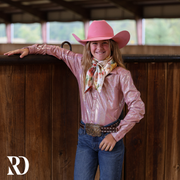 *YOUTH* LIGHT ROSE SPARKLE PERFORMANCE SHIRT