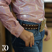 *YOUTH* LIGHT ROSE SPARKLE PERFORMANCE SHIRT