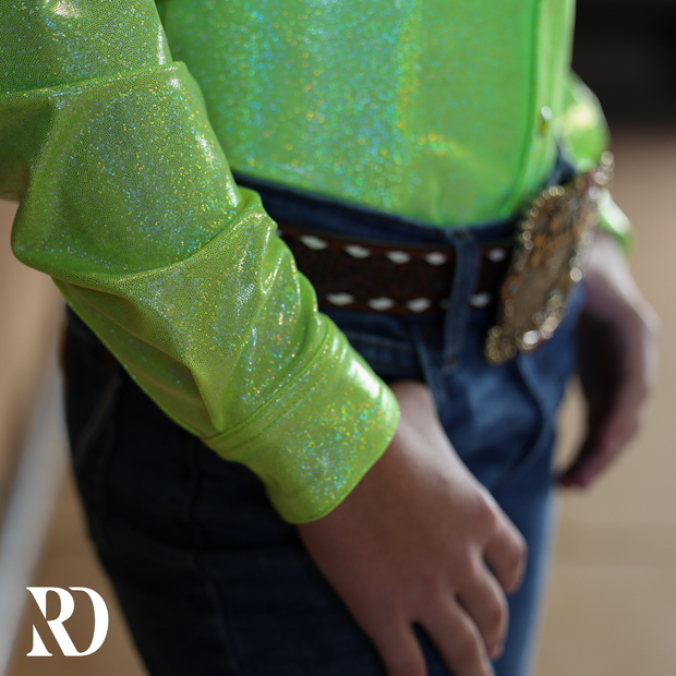 *YOUTH* LIME SPARKLE PERFORMANCE SHIRT