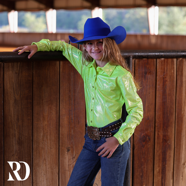 *YOUTH* LIME SPARKLE PERFORMANCE SHIRT