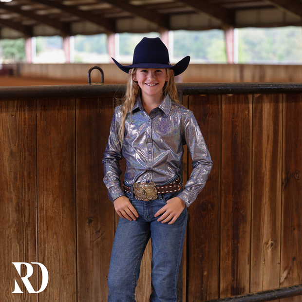 *YOUTH* PERIWINKLE SPARKLE PERFORMANCE SHIRT