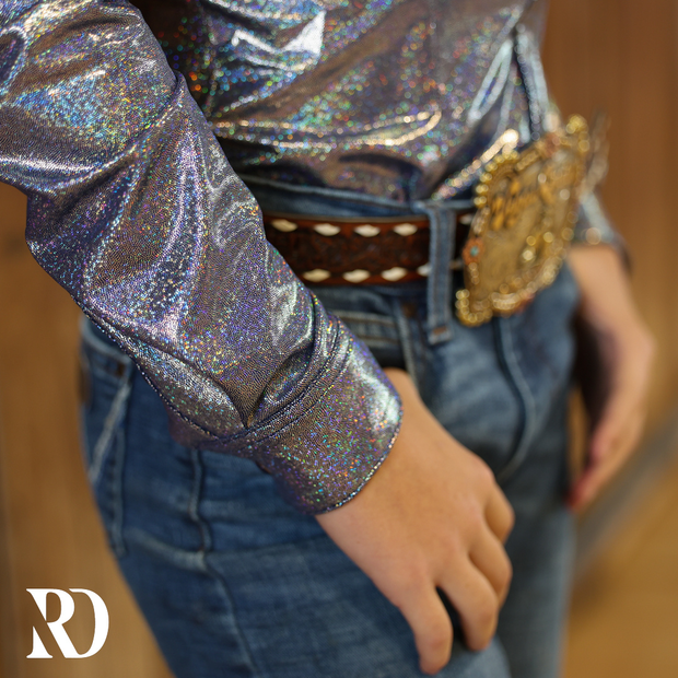 *YOUTH* PERIWINKLE SPARKLE PERFORMANCE SHIRT