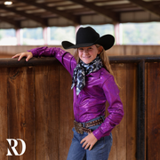 *YOUTH* PURPLE SPARKLE PERFORMANCE SHIRT