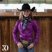 *YOUTH* PURPLE SPARKLE PERFORMANCE SHIRT