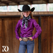 *YOUTH* PURPLE SPARKLE PERFORMANCE SHIRT