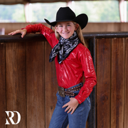 *YOUTH* RED SPARKLE PERFORMANCE SHIRT