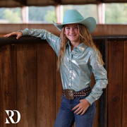 *YOUTH* SEAFOAM SPARKLE PERFORMANCE SHIRT