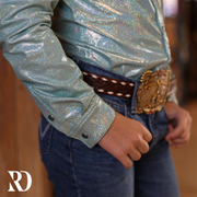 *YOUTH* SEAFOAM SPARKLE PERFORMANCE SHIRT