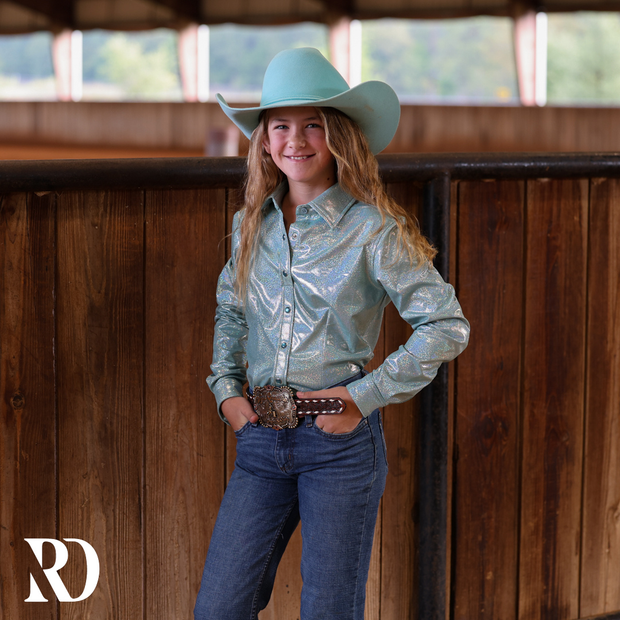 *YOUTH* SEAFOAM SPARKLE PERFORMANCE SHIRT