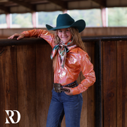 *YOUTH* TANGERINE SPARKLE PERFORMANCE SHIRT