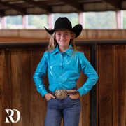 *YOUTH* TURQUOISE SPARKLE PERFORMANCE SHIRT