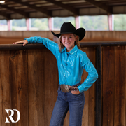 *YOUTH* TURQUOISE SPARKLE PERFORMANCE SHIRT