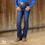 *YOUTH* BARREL POCKET BOOTCUT - MEDIUM WASH