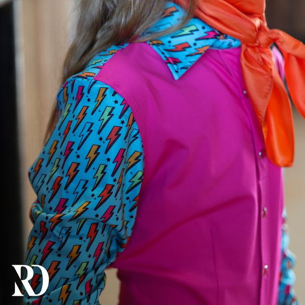 *YOUTH* LIGHTNING QUEEN RODEO SHIRT