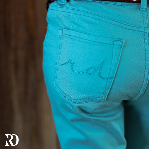 *YOUTH* SIGNATURE TROUSER- AQUA