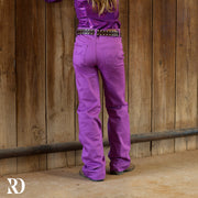 *YOUTH* SIGNATURE TROUSER- POPPY PURPLE