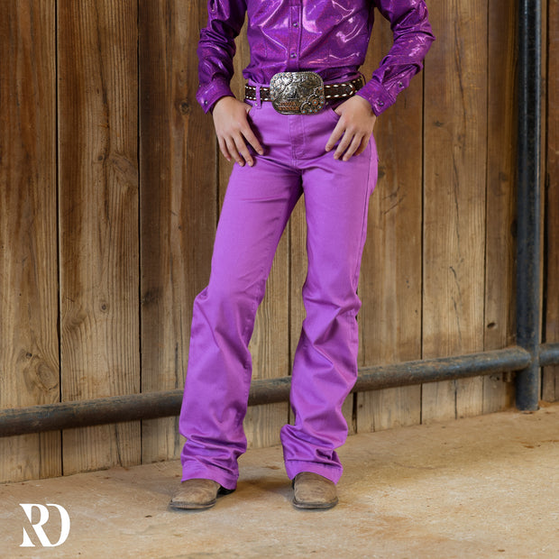 *YOUTH* SIGNATURE TROUSER- POPPY PURPLE