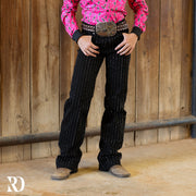 *YOUTH* SIGNATURE TROUSER -  BLACK WITH CRYSTALS