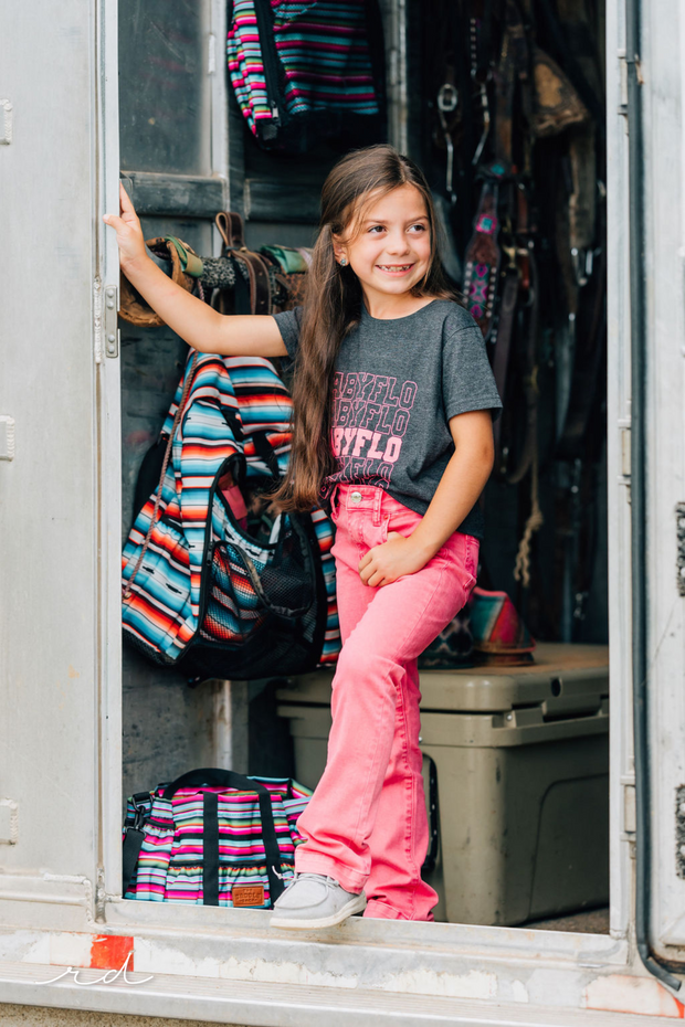 *YOUTH* RETRO PINK SIGNATURE STRAIGHT DENIM