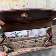 ZADIE CHECKERED TOOLED LEATHER | WALLET