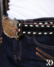 COLORED LEATHER BUCKSTITCH BELTS