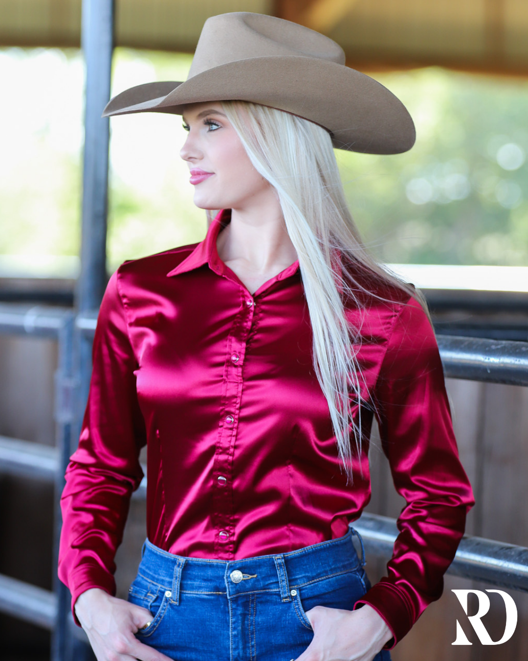 burgundy satin shirt dress Burgundy Satin Allura Midi Dress main image 1