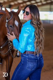 CAPRI SPARKLE PERFORMANCE RODEO SHIRT