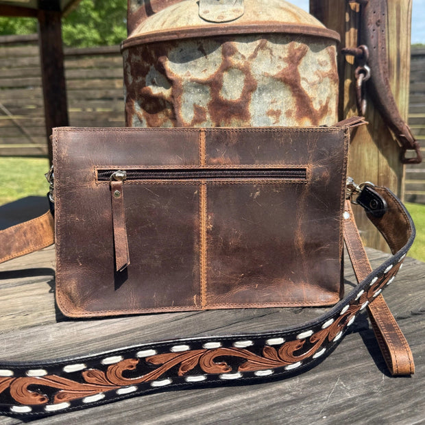 LEGACY TOOLED LEATHER HANDBAG | PURSE