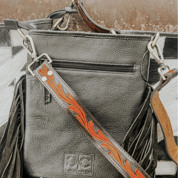 CHECKERED COWHIDE BOLT | PURSE