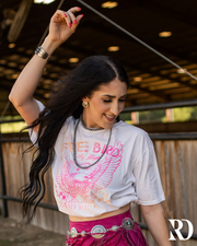 FREE BIRD FLY HIGH OVERSIZED WHITE | TEE