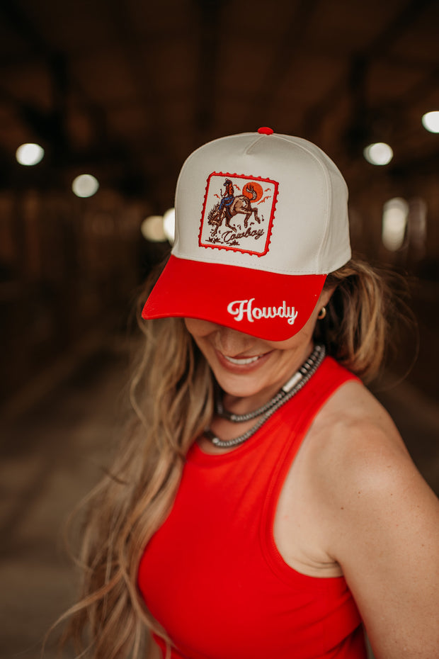 HOWDY COWBOY TWO-TONE CAP