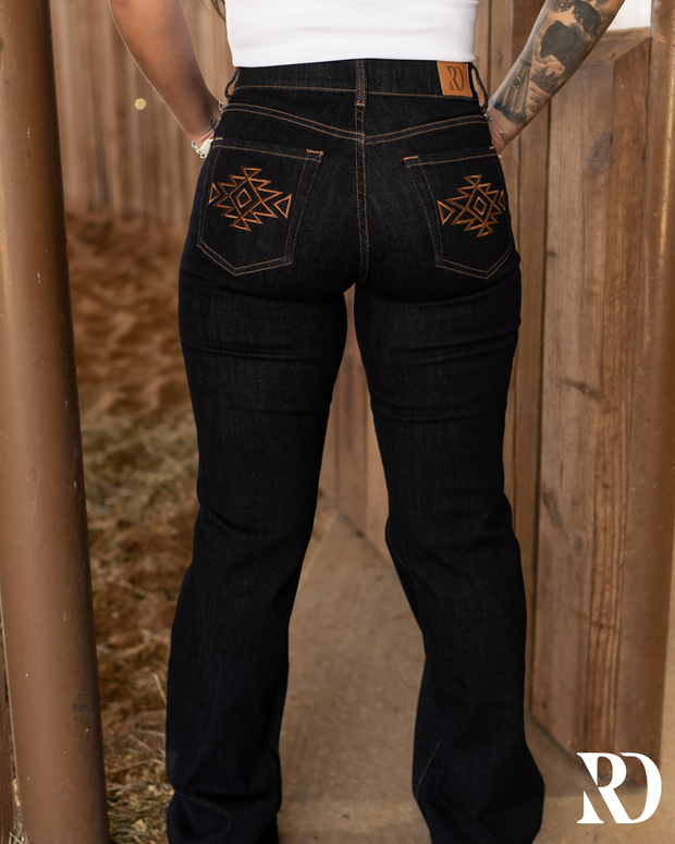 MIA TROUSER - DARK WASH