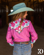 *YOUTH* OH HAPPY DAY PERFORMANCE RODEO SHIRT