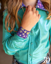 *YOUTH* STARLIGHT SPARKLE PERFORMANCE RODEO SHIRT