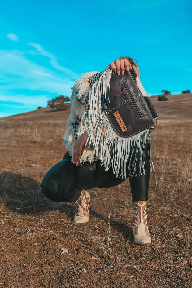THE MARIA COWHIDE LEATHER TOOLED | PURSE