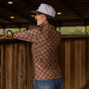 TOFFEE PLAID SUN SHIRT