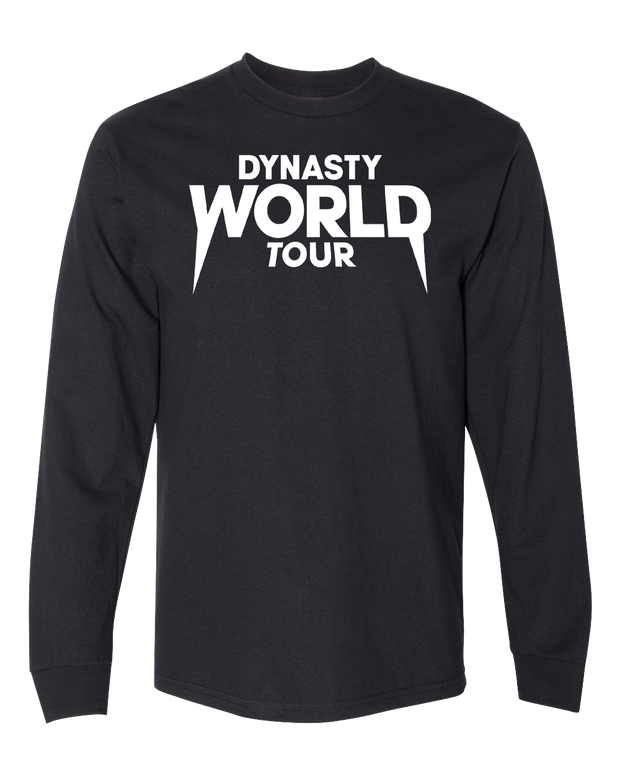 DYNASTY WORLD TOUR BLACK LONGSLEEVE TEE