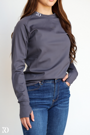 CHARCOAL UNDERCOVER TOP | RD ESSENTIALS