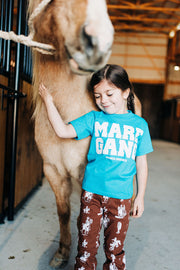 *YOUTH* MARE GANG TEAL TEE