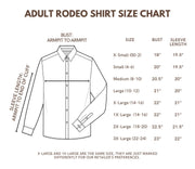 CHARCOAL PERFORMANCE RODEO SHIRT (ADULT)