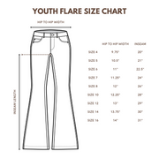 *YOUTH* TOOLED LEATHER SUPER FLARES